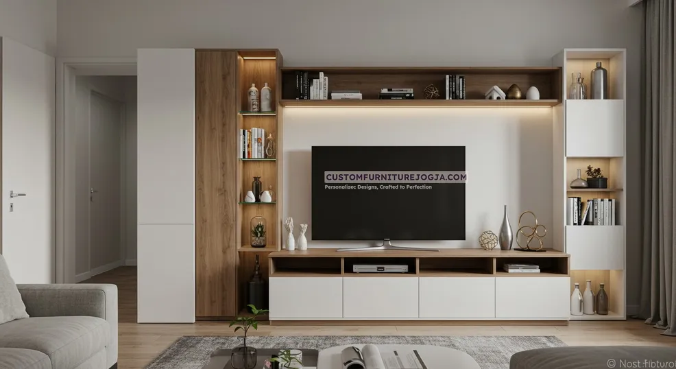 Jasa Pembuatan Cabinet Tv besar Jogja